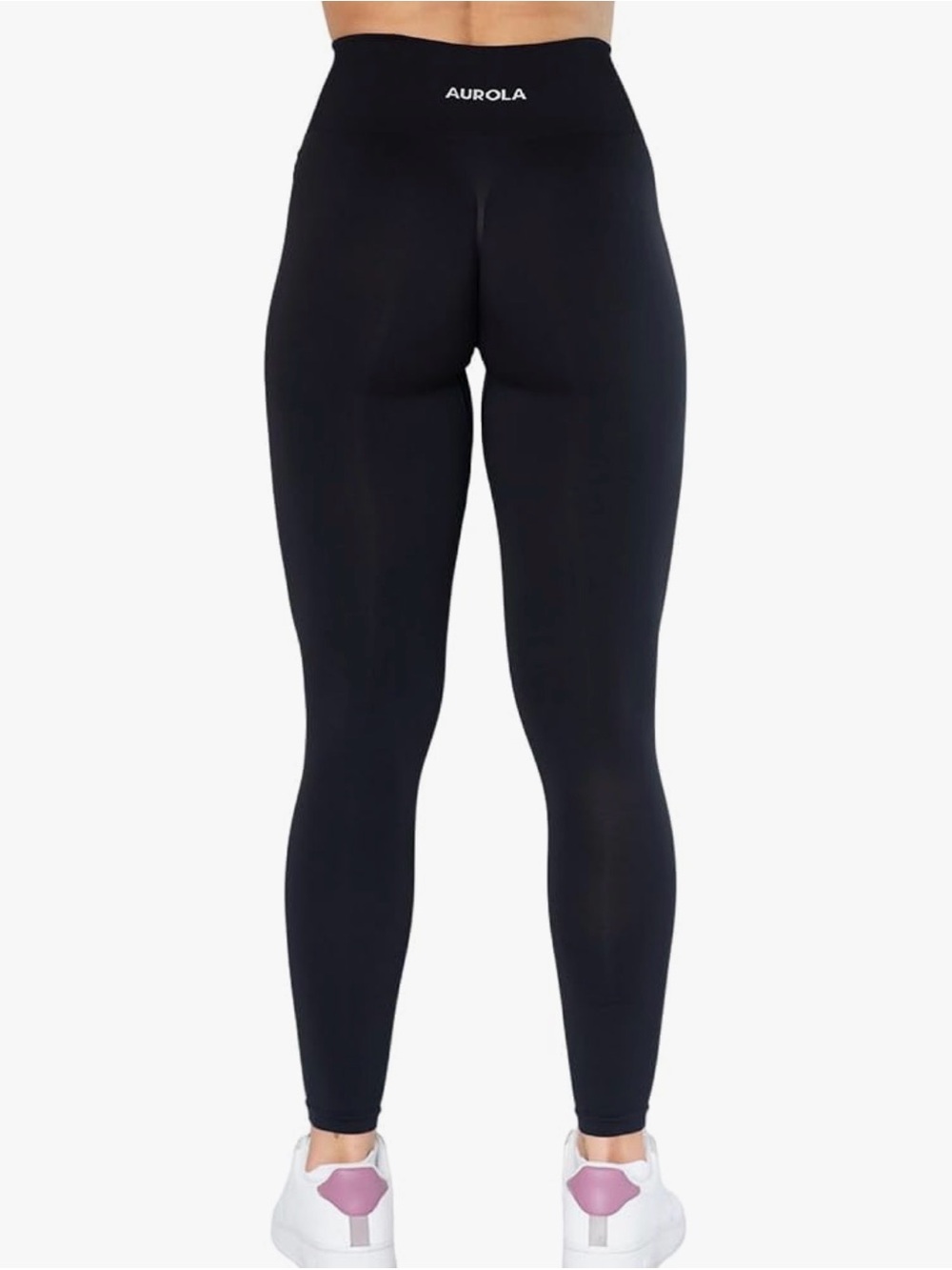 Aurola Black Ruched Leggings